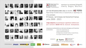 Plakat promujący wystawę Jowity Bogny Mormul. Tekst alternatywny w treści.