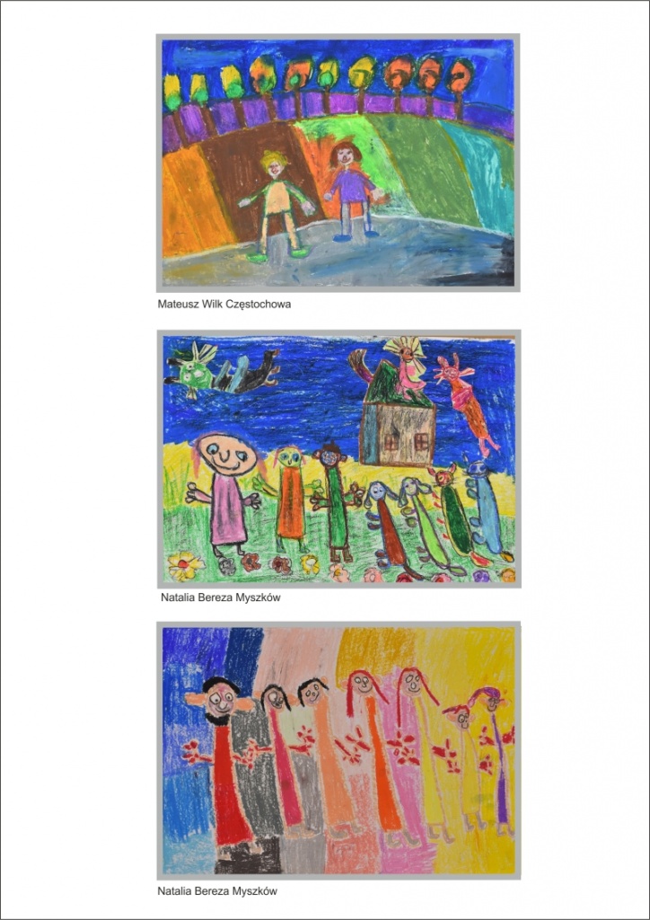 Rysunek dziecka - Mateusz Wilk, Częstochowa. Rysunek dziecka - Natalia Bereza, Myszków. Rysunek dziecka - Natalia Bereza, Myszków.